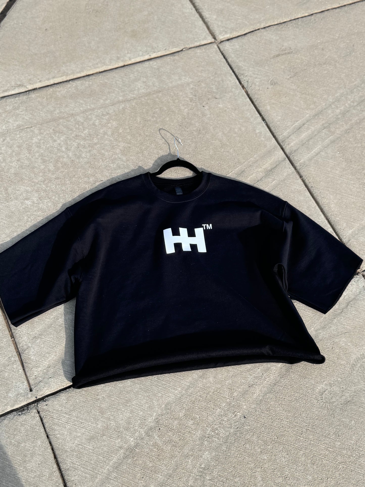 Oversized HH™️ distressed shirt.